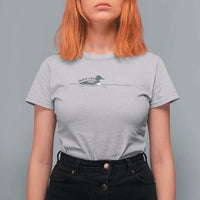 Funny Leave Me A Loon Nature Bird Lovers T Shirt For Women
