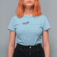 Funny Leave Me A Loon Nature Bird Lovers T Shirt For Women