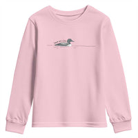 Funny Leave Me A Loon Nature Bird Lovers Youth Sweatshirt