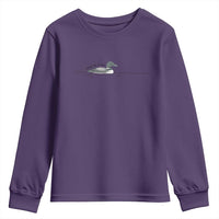 Funny Leave Me A Loon Nature Bird Lovers Youth Sweatshirt