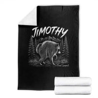 Jimothy Raccoon Seattle Feral Legend Meme Throw Blanket Cute Trash Panda Viral Animal Lover Gift
