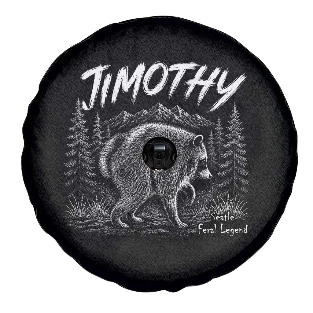 Jimothy Raccoon Seattle Feral Legend Meme Spare Tire Cover Cute Trash Panda Viral Animal Lover Gift