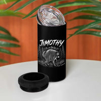 Jimothy Raccoon Seattle Feral Legend Meme 4 in 1 Can Cooler Tumbler Cute Trash Panda Viral Animal Lover Gift