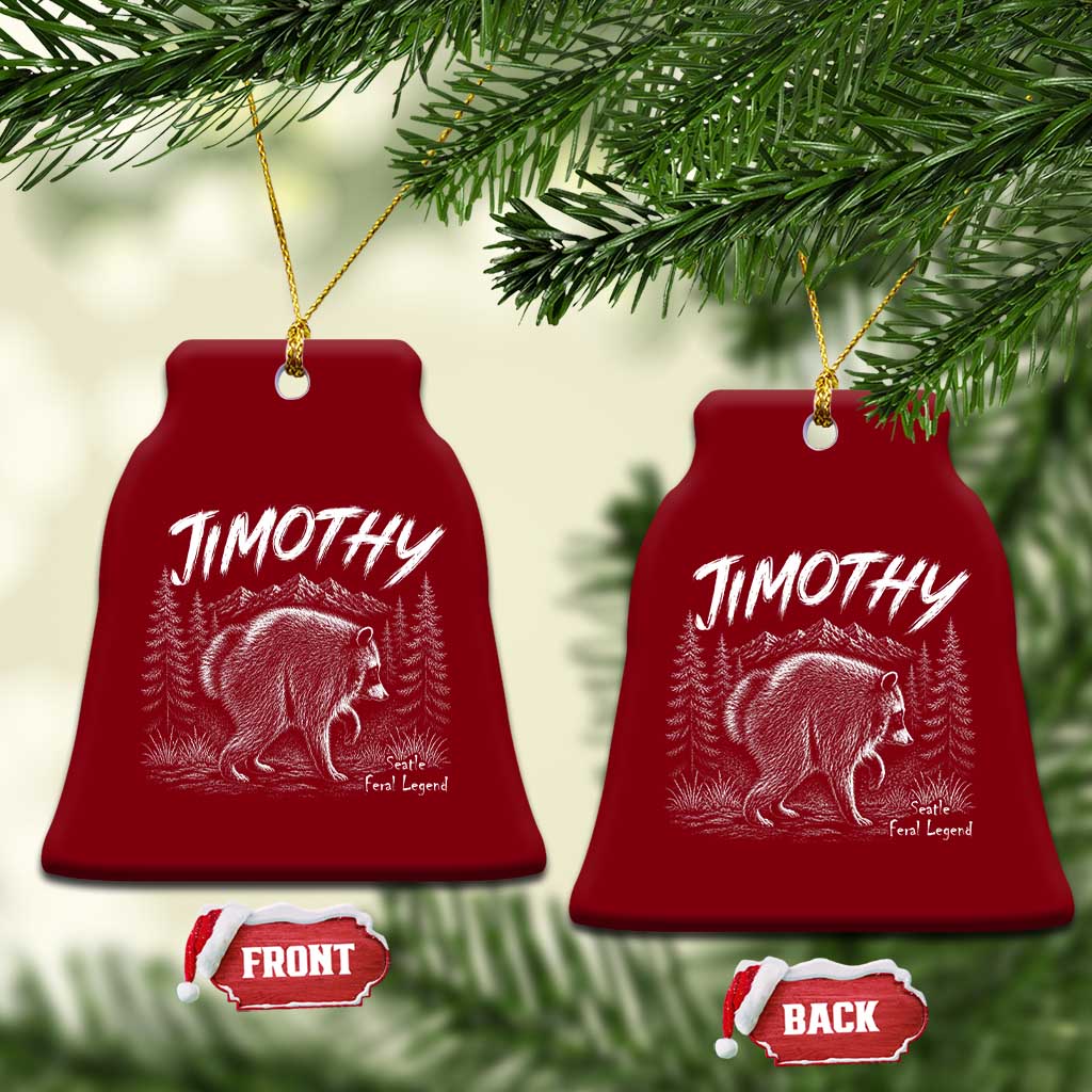 Jimothy Raccoon Seattle Feral Legend Meme Ceramic Ornament Cute Trash Panda Viral Animal Lover Gift