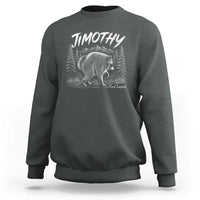 Jimothy Raccoon Seattle Feral Legend Meme Sweatshirt Cute Trash Panda Viral Animal Lover Gift