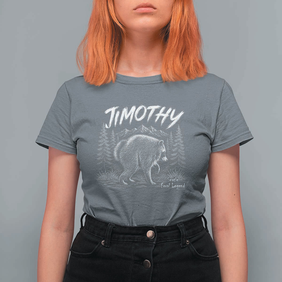 Jimothy Raccoon Seattle Feral Legend Meme T Shirt For Women Cute Trash Panda Viral Animal Lover Gift