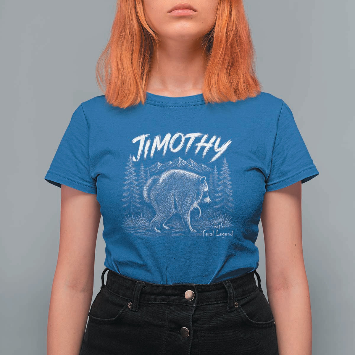 Jimothy Raccoon Seattle Feral Legend Meme T Shirt For Women Cute Trash Panda Viral Animal Lover Gift