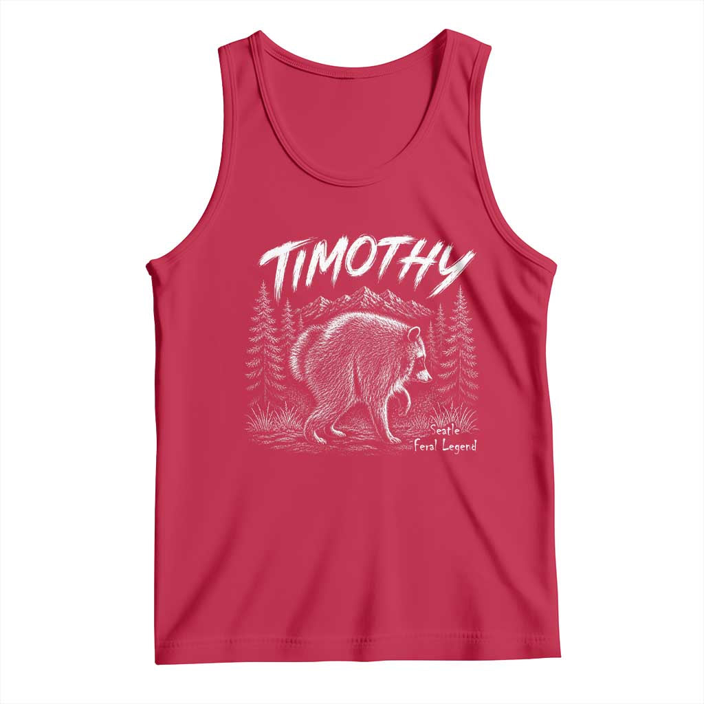 Jimothy Raccoon Seattle Feral Legend Meme Tank Top Cute Trash Panda Viral Animal Lover Gift