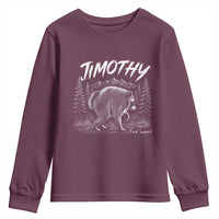 Jimothy Raccoon Seattle Feral Legend Meme Youth Sweatshirt Cute Trash Panda Viral Animal Lover Gift