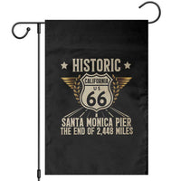 Route Highway 66 Historic California Santa Monica Pier Garden Flag