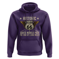 Route Highway 66 Historic California Santa Monica Pier Hoodie