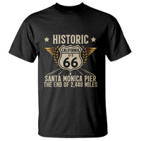 Route Highway 66 Historic California Santa Monica Pier T Shirt