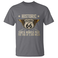 Route Highway 66 Historic California Santa Monica Pier T Shirt
