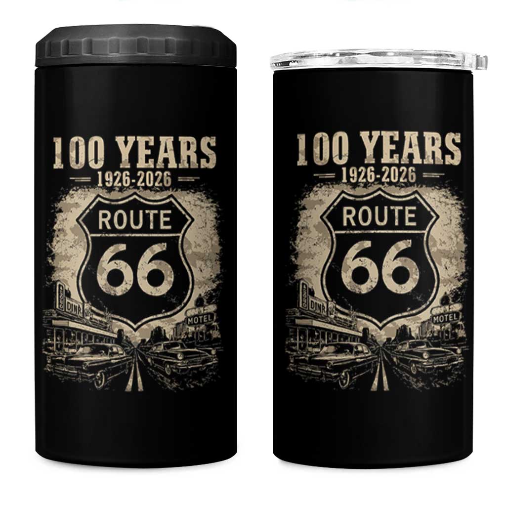 Route Highway 66 100 Year Centennial Anniversary Souvenir 4 in 1 Can Cooler Tumbler