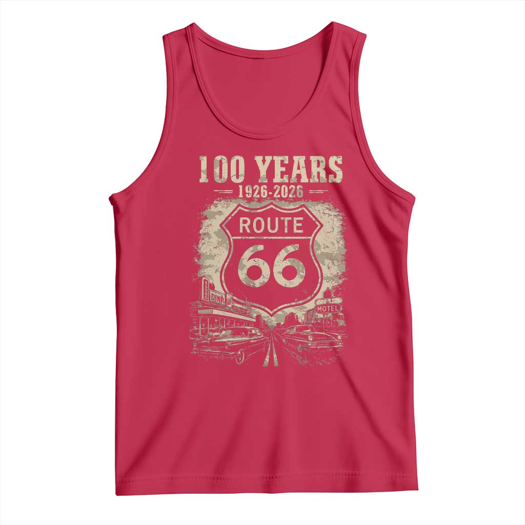 Route Highway 66 100 Year Centennial Anniversary Souvenir Tank Top