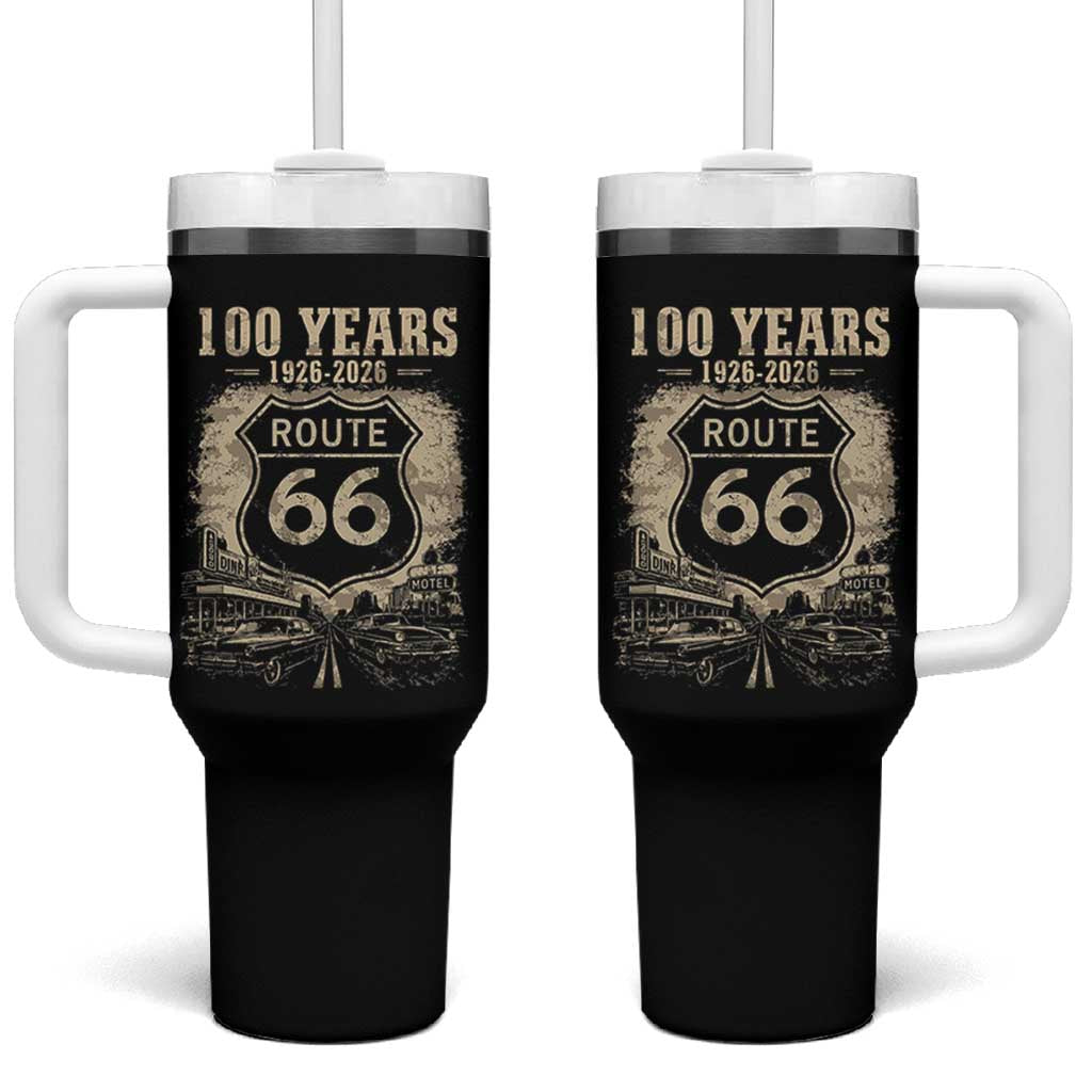 Route Highway 66 100 Year Centennial Anniversary Souvenir Tumbler With Handle