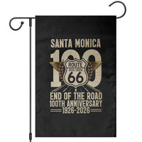 Route Highway 66 100 Year Centennial Anniversary Souvenir Garden Flag Santa Monica End of the Road