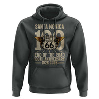 Route Highway 66 100 Year Centennial Anniversary Souvenir Hoodie Santa Monica End of the Road