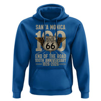 Route Highway 66 100 Year Centennial Anniversary Souvenir Hoodie Santa Monica End of the Road
