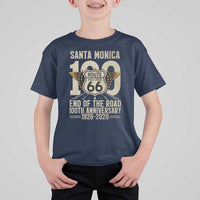 Route Highway 66 100 Year Centennial Anniversary Souvenir T Shirt For Kid Santa Monica End of the Road