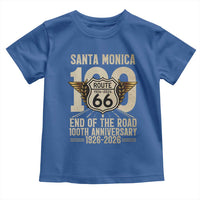 Route Highway 66 100 Year Centennial Anniversary Souvenir Toddler T Shirt Santa Monica End of the Road
