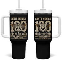 Route Highway 66 100 Year Centennial Anniversary Souvenir Tumbler With Handle Santa Monica End of the Road