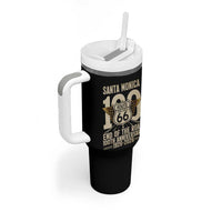 Route Highway 66 100 Year Centennial Anniversary Souvenir Tumbler With Handle Santa Monica End of the Road