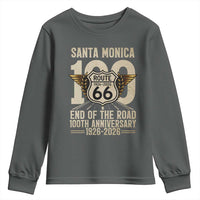 Route Highway 66 100 Year Centennial Anniversary Souvenir Youth Sweatshirt Santa Monica End of the Road