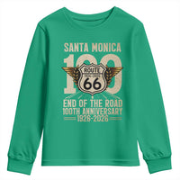 Route Highway 66 100 Year Centennial Anniversary Souvenir Youth Sweatshirt Santa Monica End of the Road