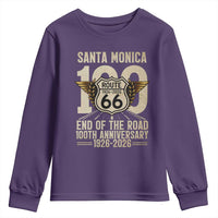 Route Highway 66 100 Year Centennial Anniversary Souvenir Youth Sweatshirt Santa Monica End of the Road