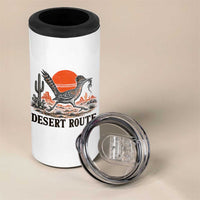 Arizona Roadrunner Bird Desert Landscape Cactus 4 in 1 Can Cooler Tumbler