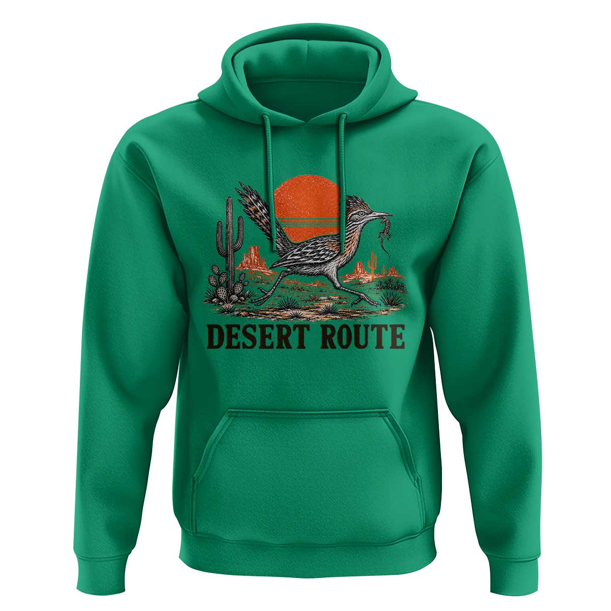 Arizona Roadrunner Bird Desert Landscape Cactus Hoodie