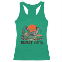 Arizona Roadrunner Bird Desert Landscape Cactus Racerback Tank Top