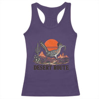 Arizona Roadrunner Bird Desert Landscape Cactus Racerback Tank Top