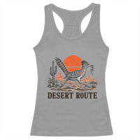 Arizona Roadrunner Bird Desert Landscape Cactus Racerback Tank Top