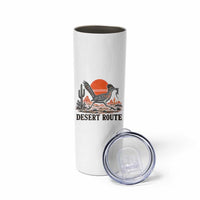 Arizona Roadrunner Bird Desert Landscape Cactus Skinny Tumbler