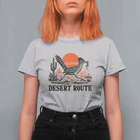 Arizona Roadrunner Bird Desert Landscape Cactus T Shirt For Women