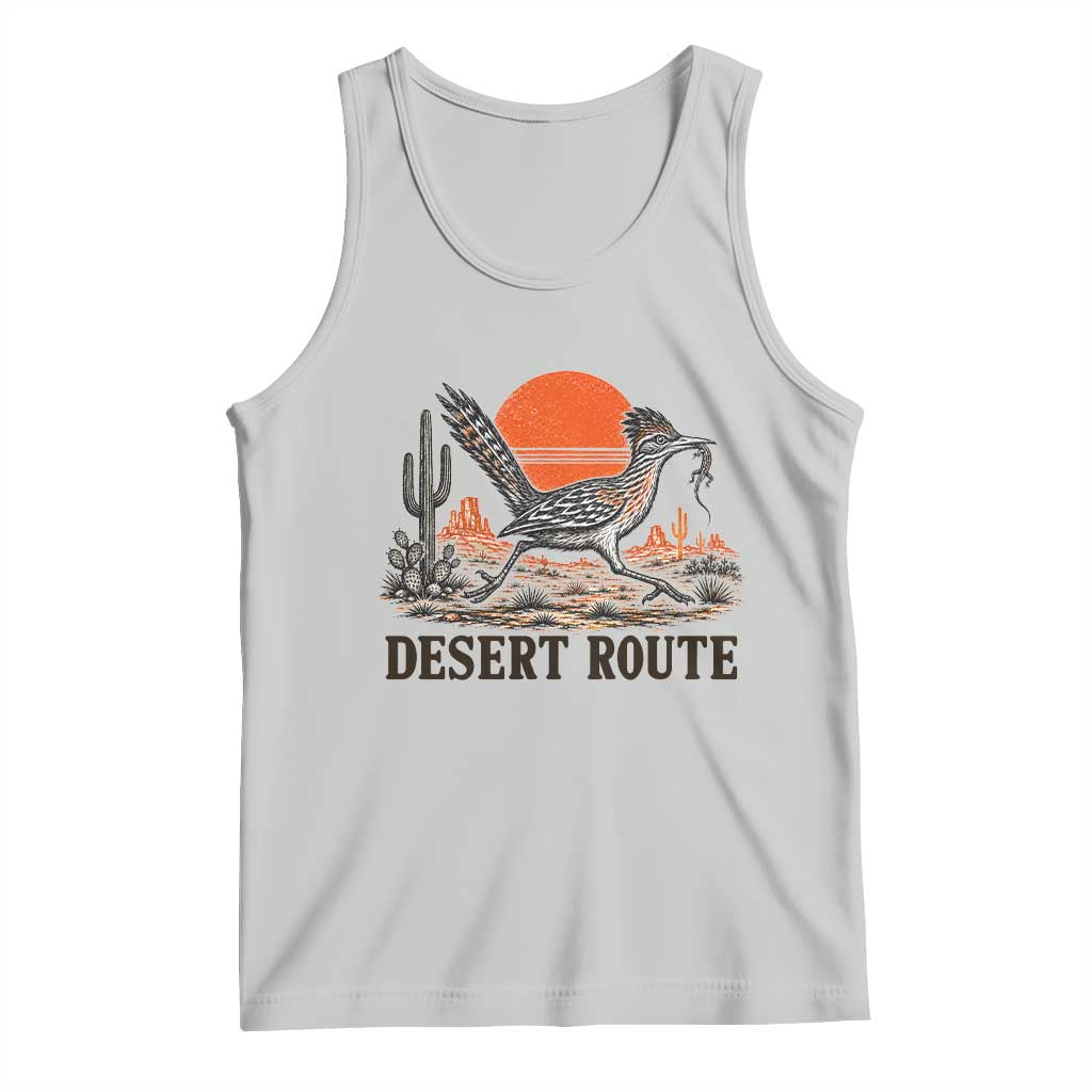 Arizona Roadrunner Bird Desert Landscape Cactus Tank Top