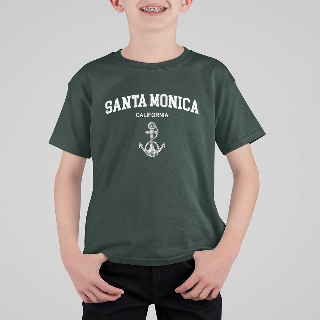 Santa Monica CA California Travel Souvenir T Shirt For Kid