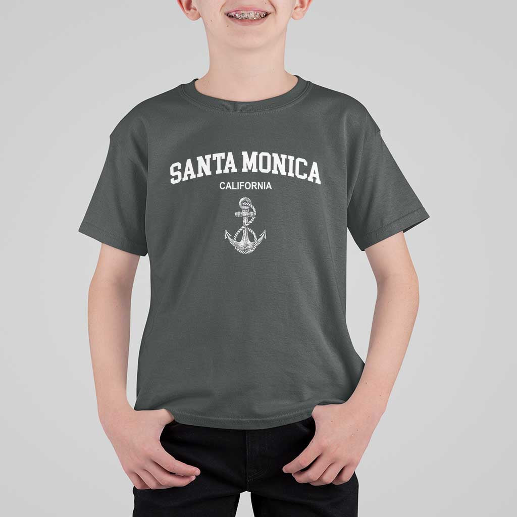 Santa Monica CA California Travel Souvenir T Shirt For Kid