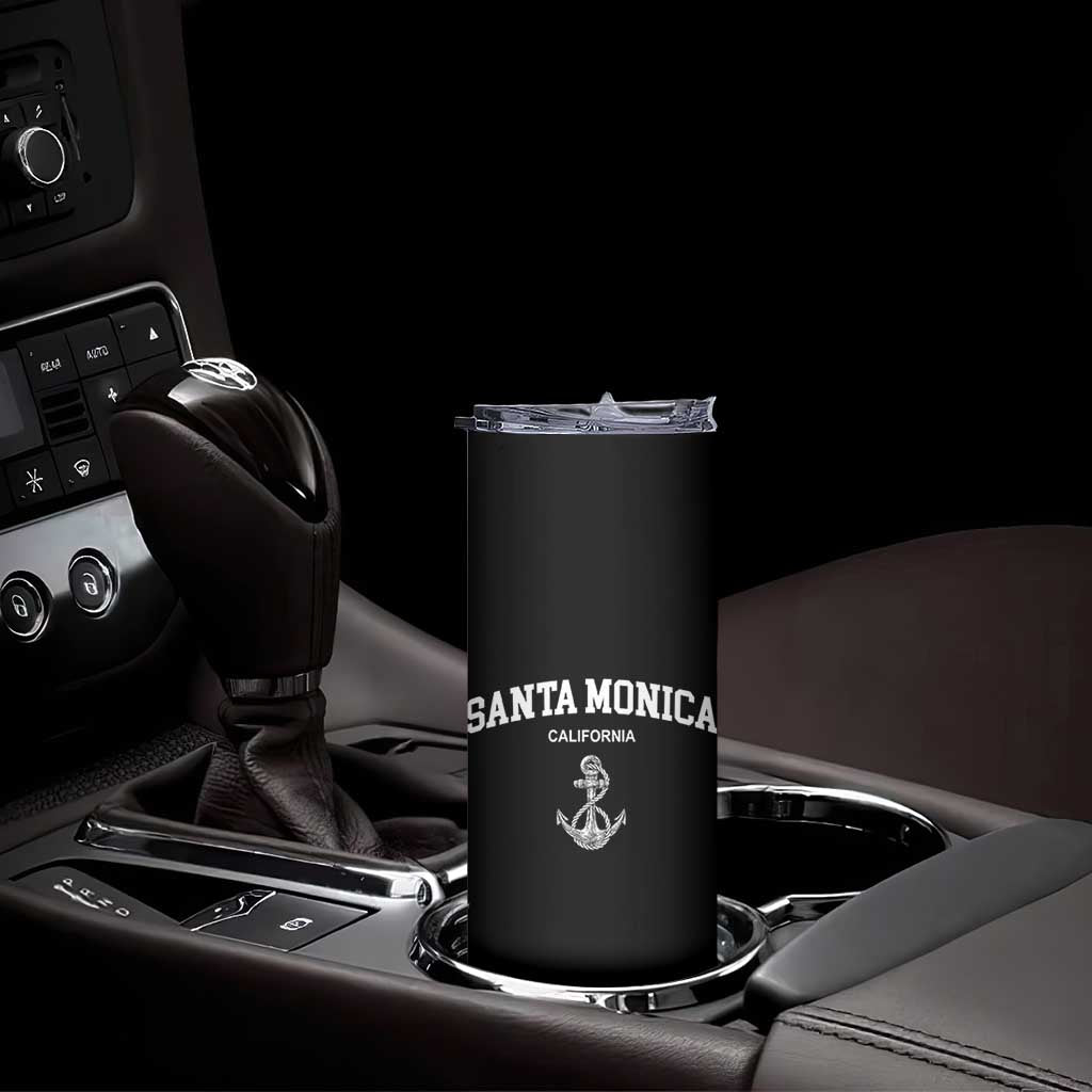 Santa Monica CA California Travel Souvenir Skinny Tumbler