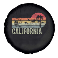 Retro California Beach Shirt, Vintage Cali Sunset Tee Spare Tire Cover