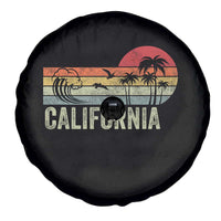 Retro California Beach Shirt, Vintage Cali Sunset Tee Spare Tire Cover