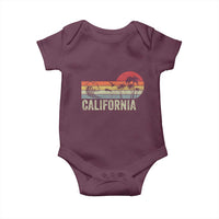 Retro California Beach Shirt, Vintage Cali Sunset Tee Baby Onesie