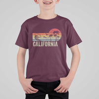Retro California Beach Shirt, Vintage Cali Sunset Tee T Shirt For Kid