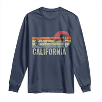Retro California Beach Shirt, Vintage Cali Sunset Tee Long Sleeve Shirt