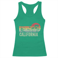Retro California Beach Shirt, Vintage Cali Sunset Tee Racerback Tank Top