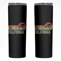 Retro California Beach Shirt, Vintage Cali Sunset Tee Skinny Tumbler