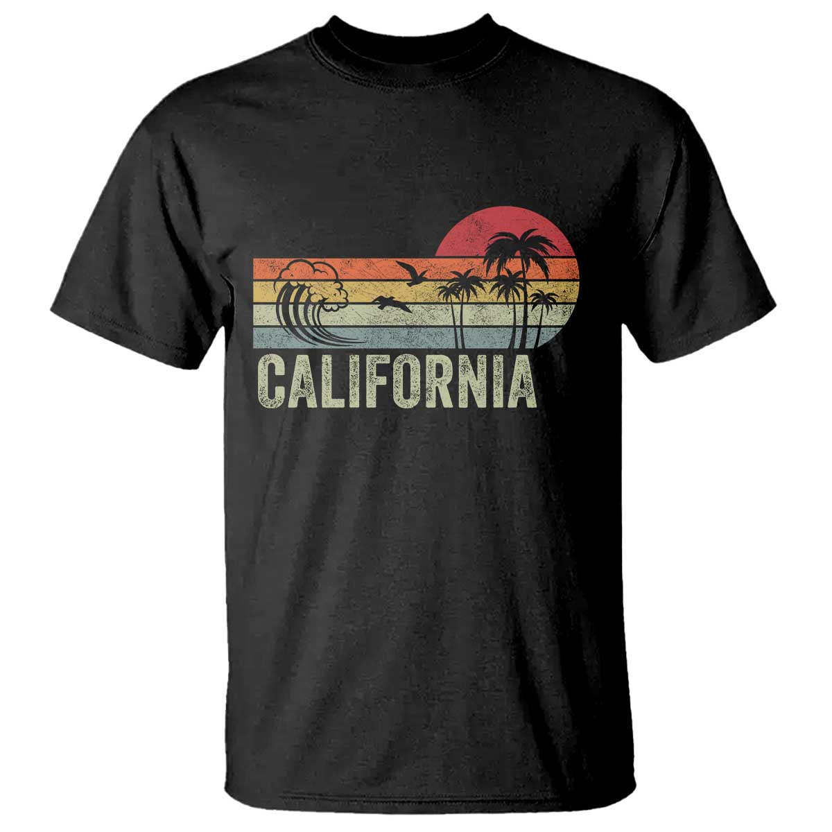 Retro California Beach Shirt, Vintage Cali Sunset Tee T Shirt