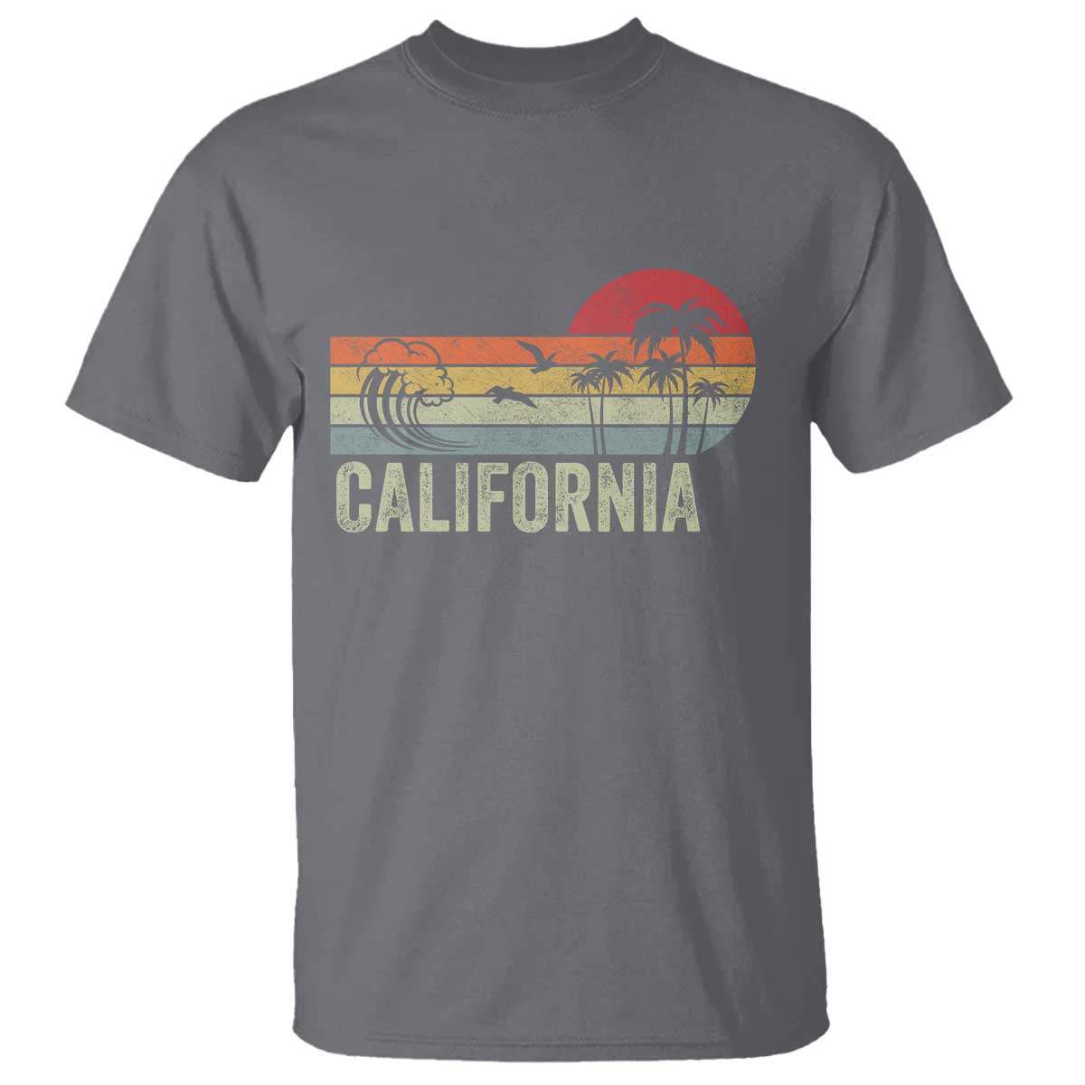 Retro California Beach Shirt, Vintage Cali Sunset Tee T Shirt